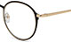 Dioptrické brýle Goldie - černo zlatá