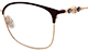 Dioptrické brýle Jimmy Choo 358 - vínovo zlatá