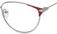 Dioptrické brýle Magna  - stříbrno červená