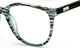 Dioptrické brýle Zora - tyrkysová žíhaná 