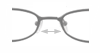 Schéma se šířkou nosníku u dioptrických brýlí