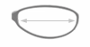 Schéma s průměrem očnice u dioptrických brýlí